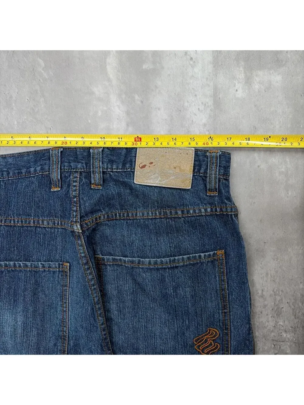 Y2K Dark Wash Rocawear Grunge Baggy Carpenter Denim Jeans